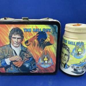 1981 Metal The Fall Guy Lunchbox W/ Thermos