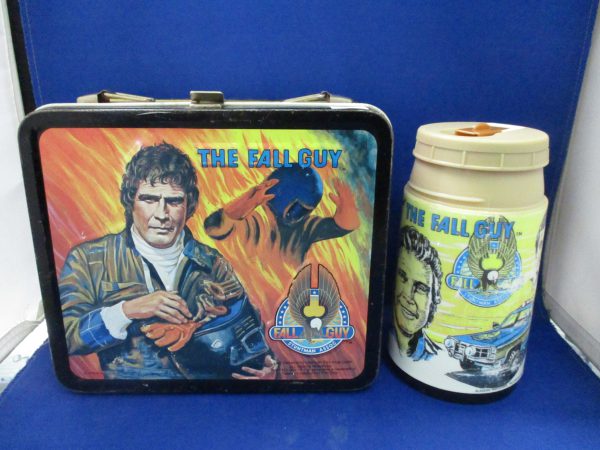 1981 Metal The Fall Guy Lunchbox W/ Thermos