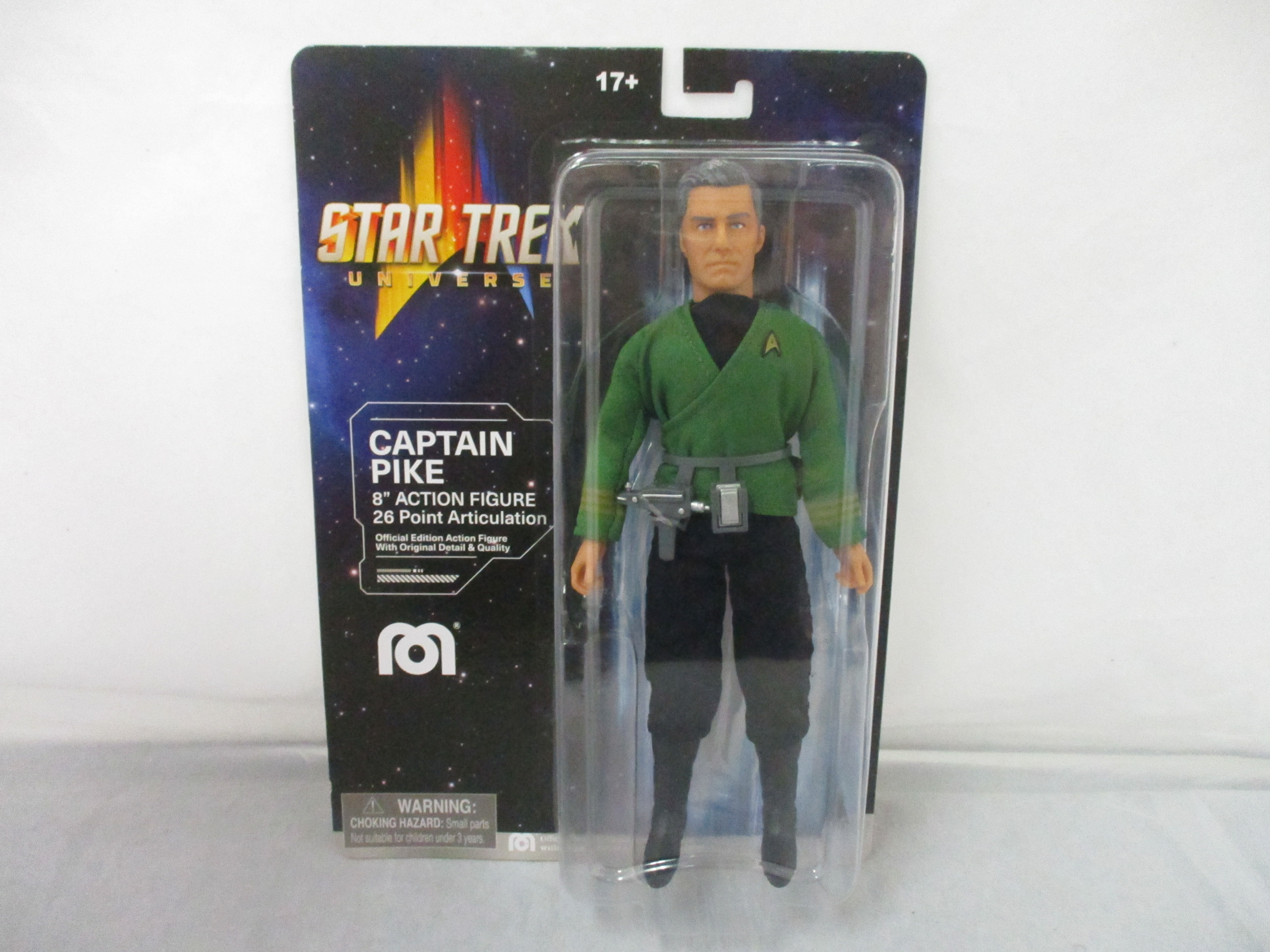 Mego Star Trek Strange New Worlds Captain Pike 8 Inch Figure