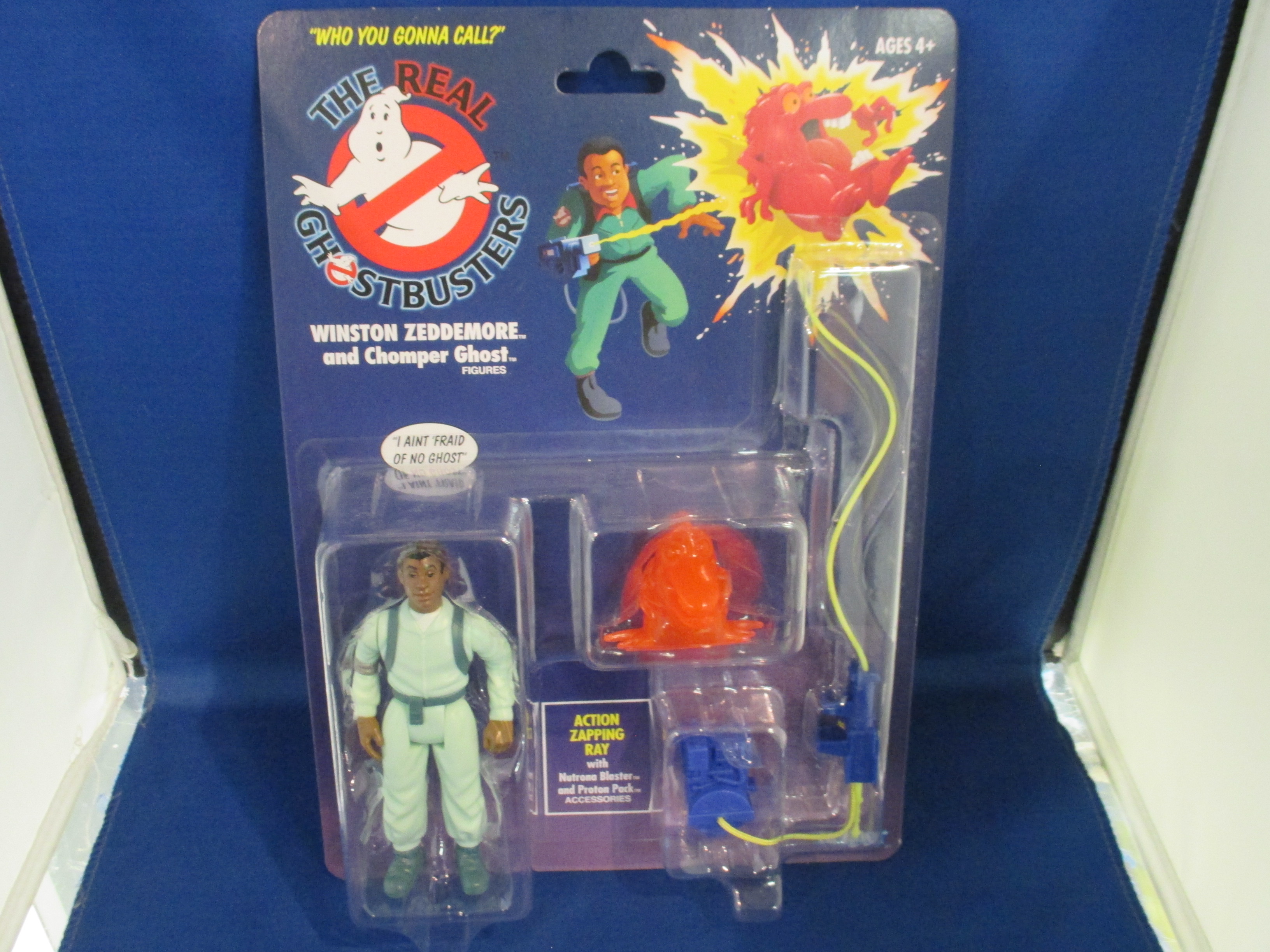 Retro Real Ghostbusters Winston Zeddemore With Chomper Ghost