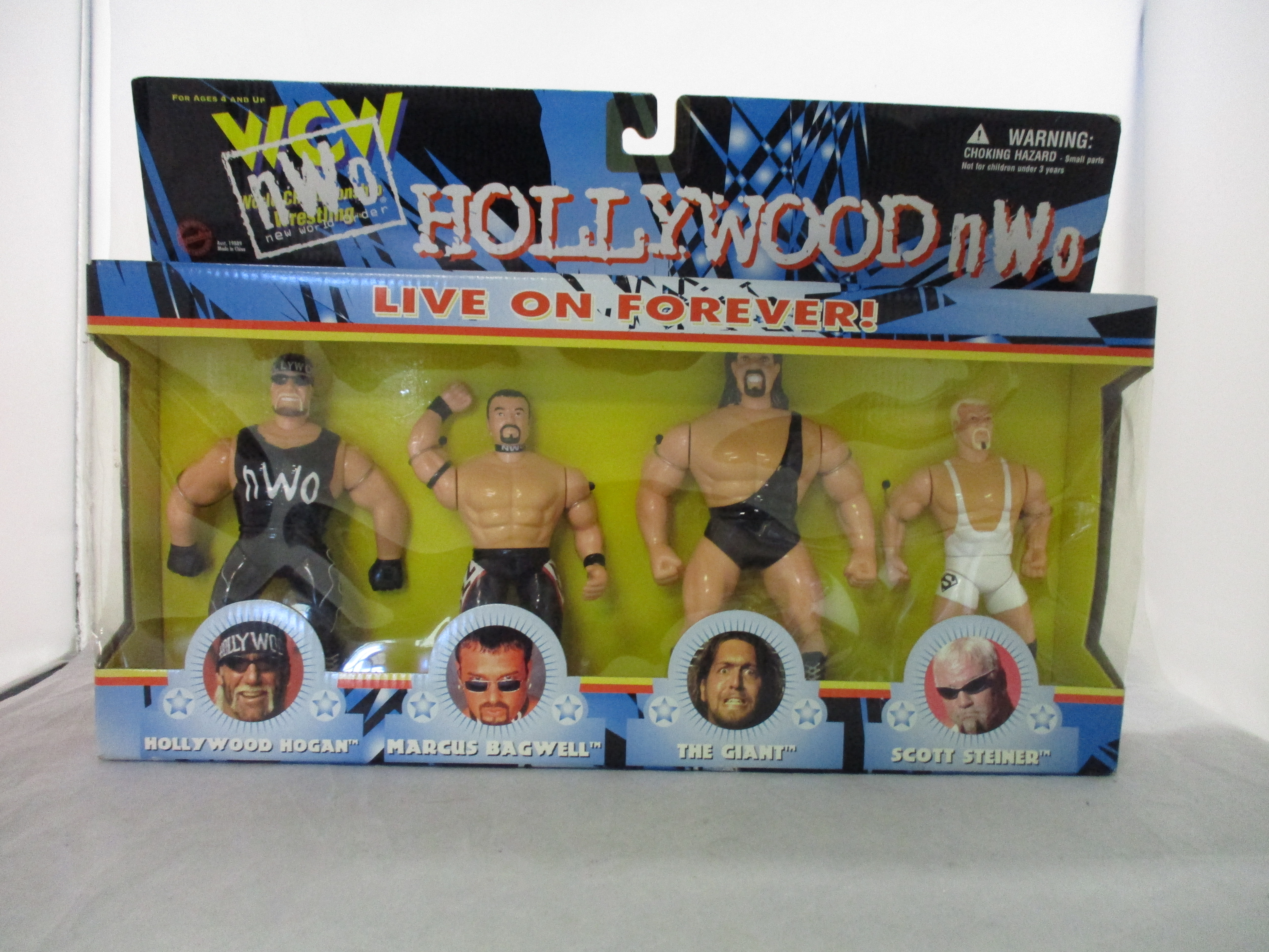 WCW Hollywood NWO 4 Pack Hollywood Hogan Marcus Bagwell The Giant Scott Steiner