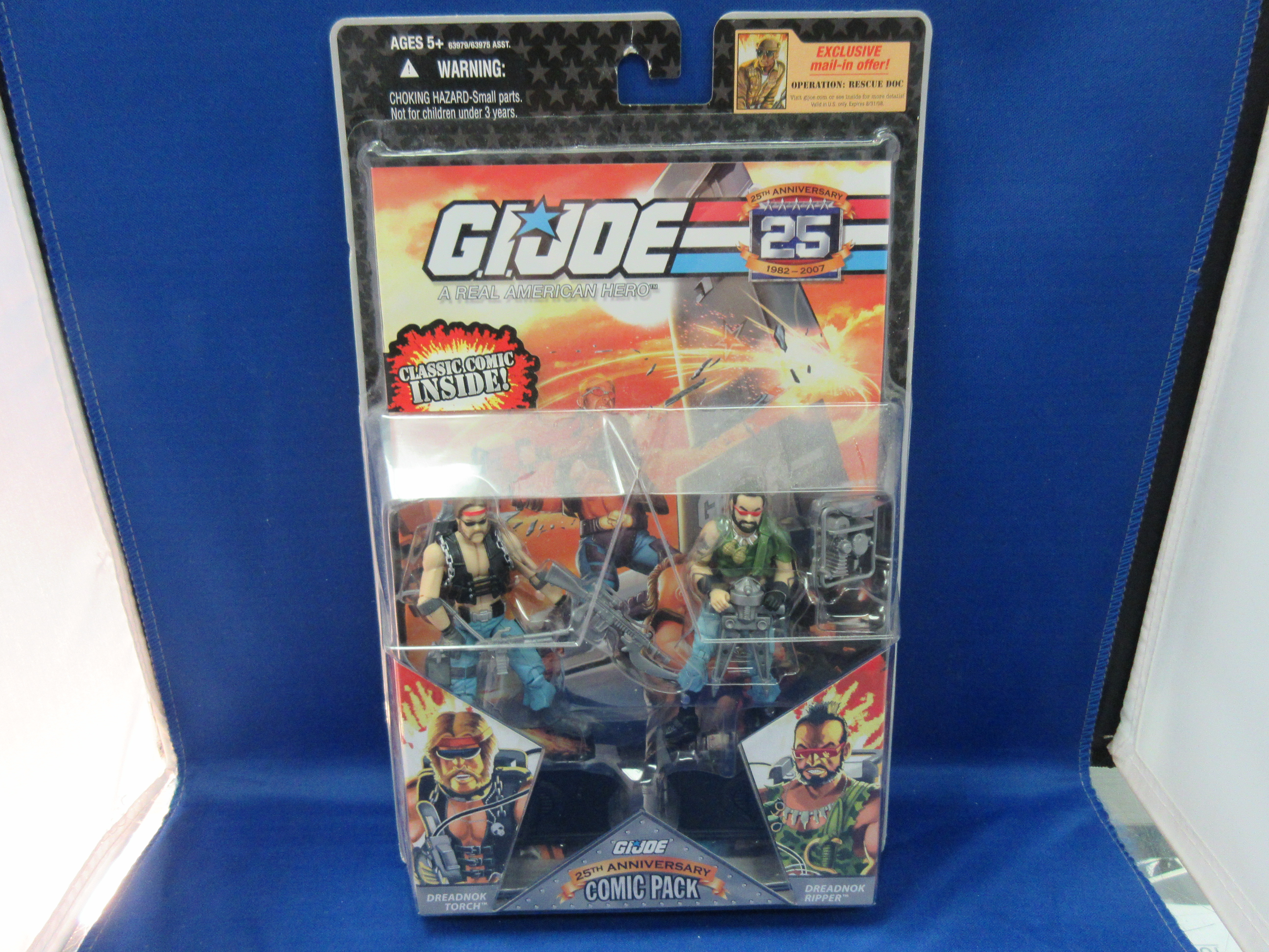 G.I. Joe 25TH Anniversary Torch & Ripper Dreadnoks (comic two pack)