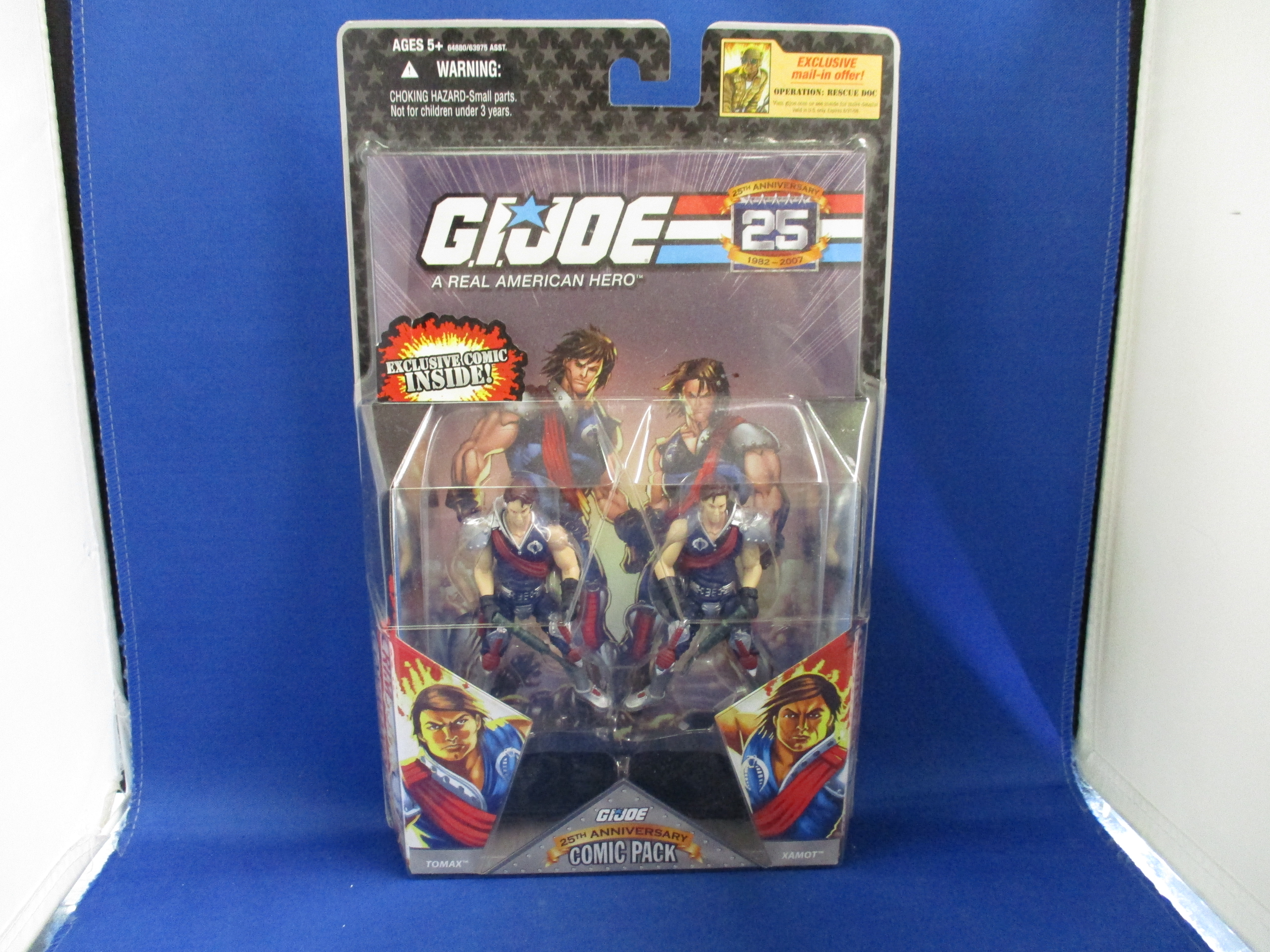 G.I.Joe 25TH Anniversary Tomax & Xamot (comic two pack)