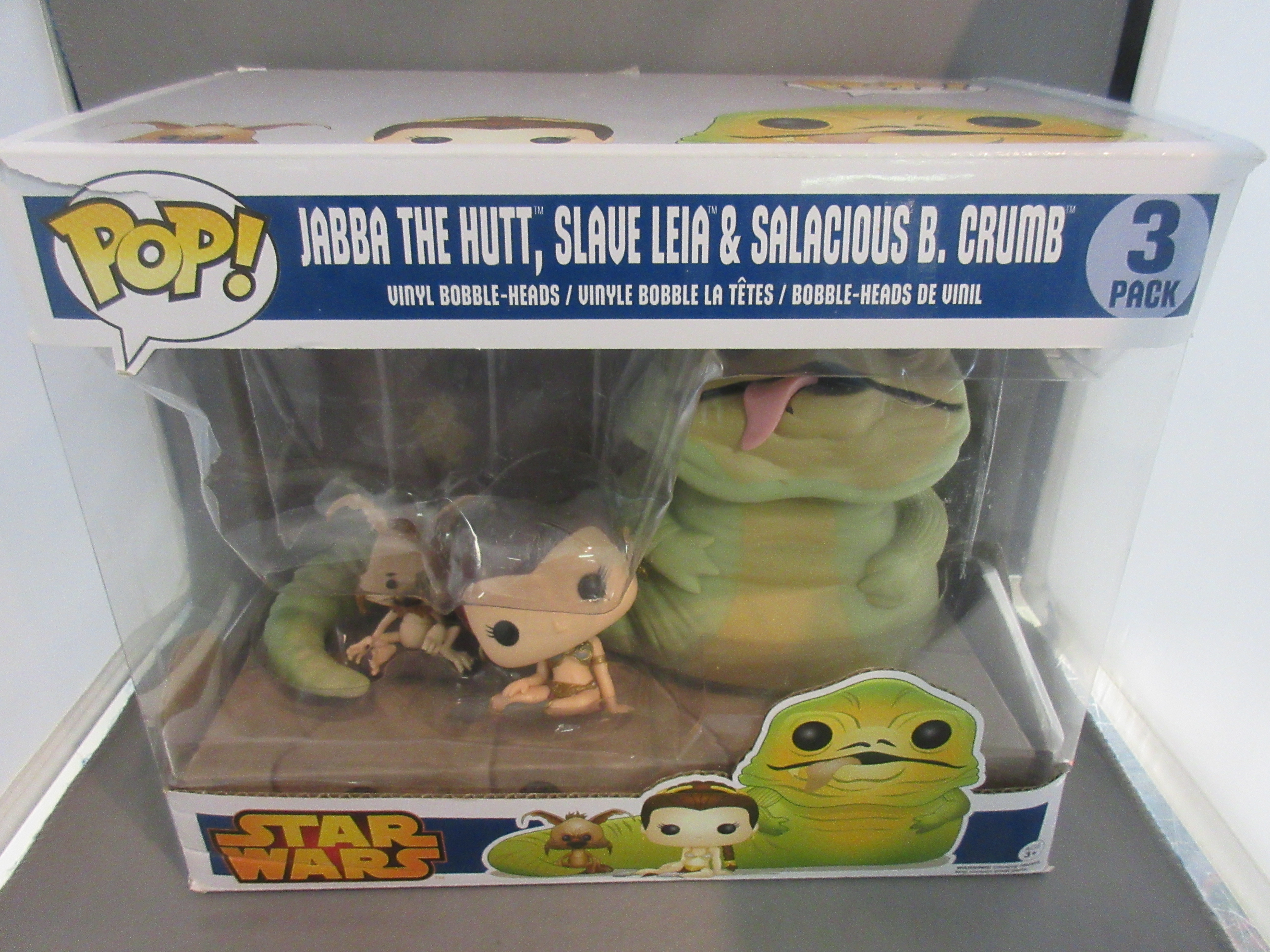 Funko POP! Star Wars 6" Jabba the Hutt 3pk with Slave Leia