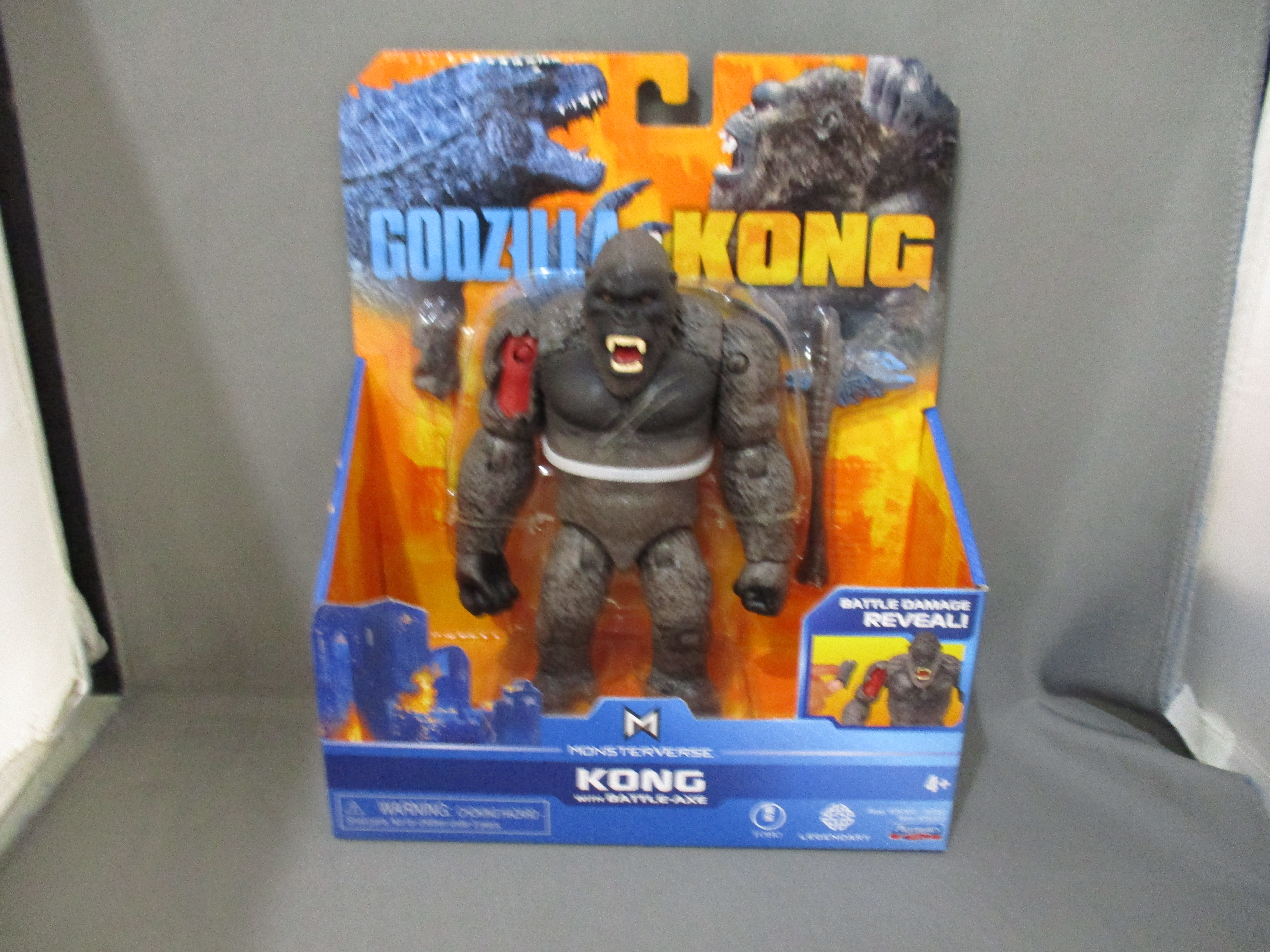 Playmates Godzilla Vs. Kong Kong W/ Battle Axe