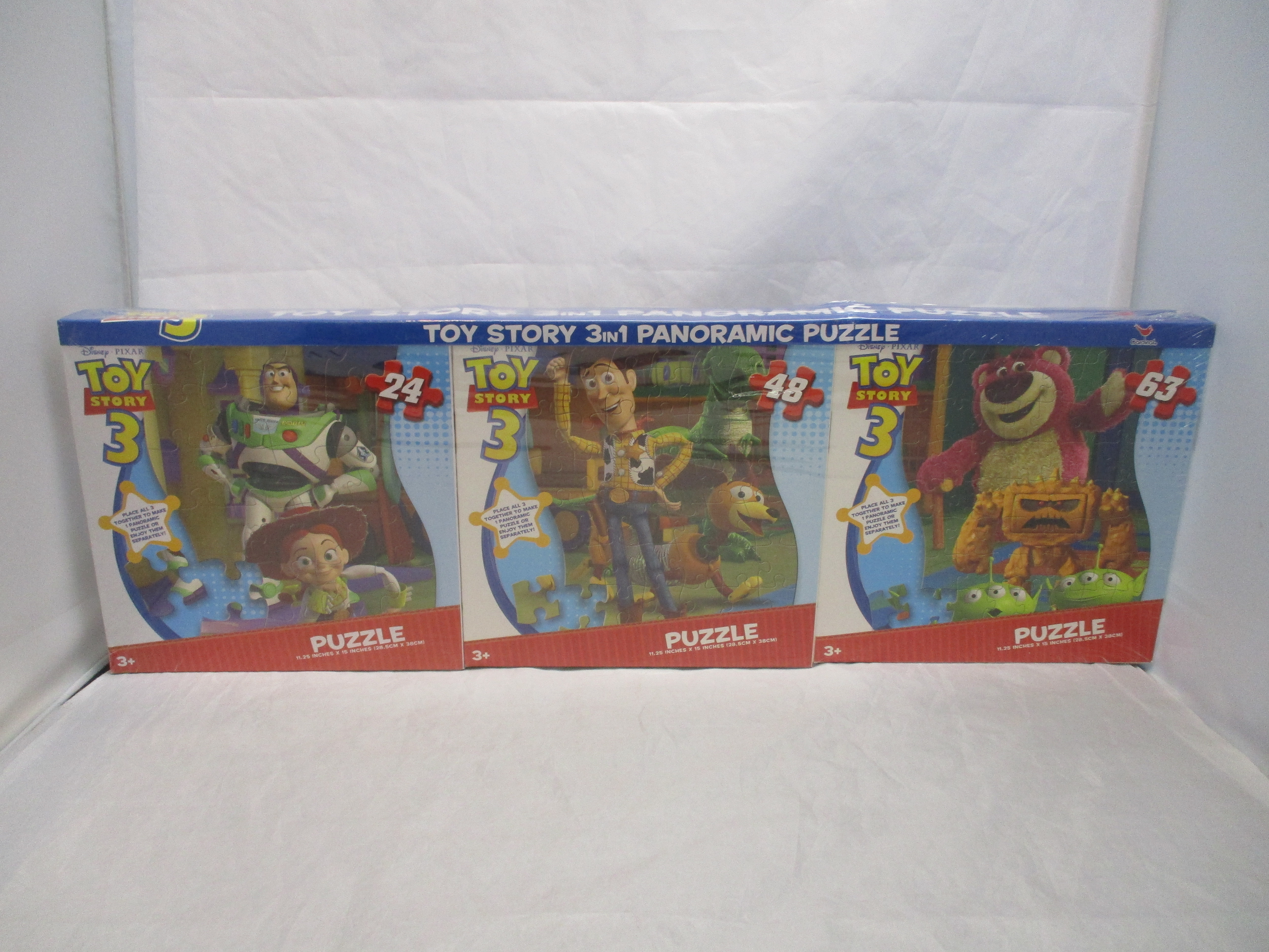 Toy Story 3 In 1 Panoramic Puzzle