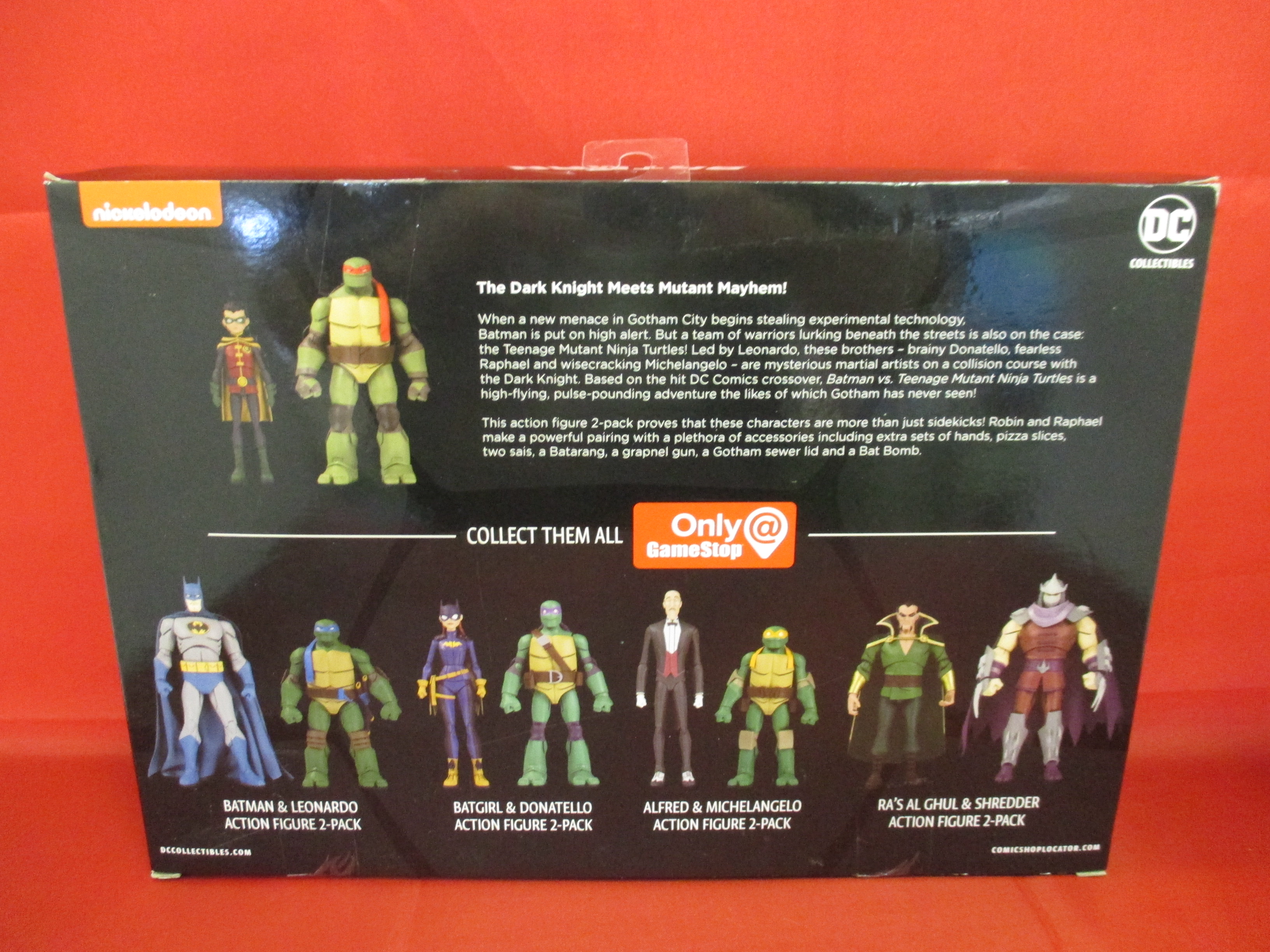 Tmnt Raphael Batman DC Collectibles Batman vs TMNT Robin & Raphael (Gamestop Exclusive ...