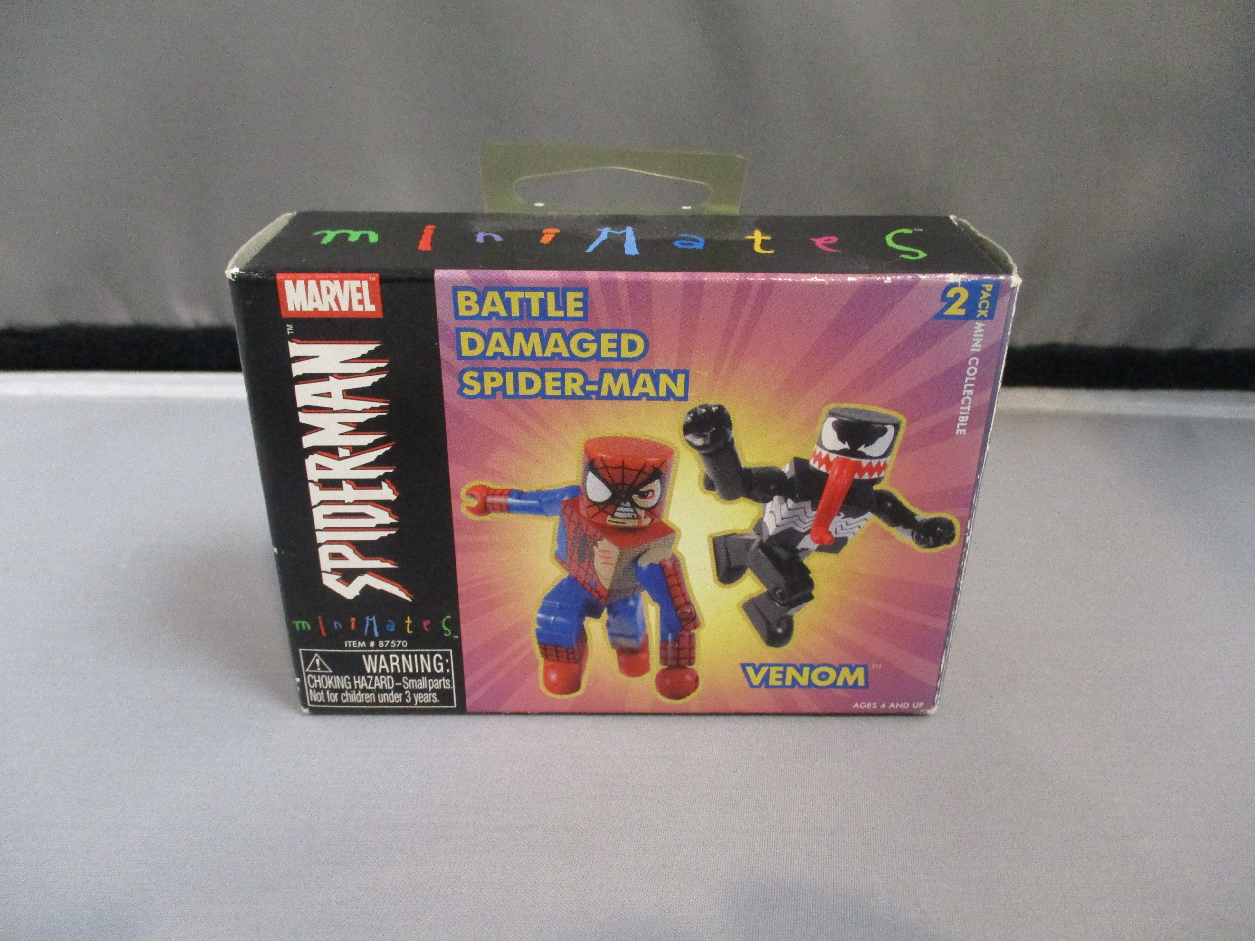 Marvel Spider-Man Mini-Mates Battle Damaged Spider-Man & Venom