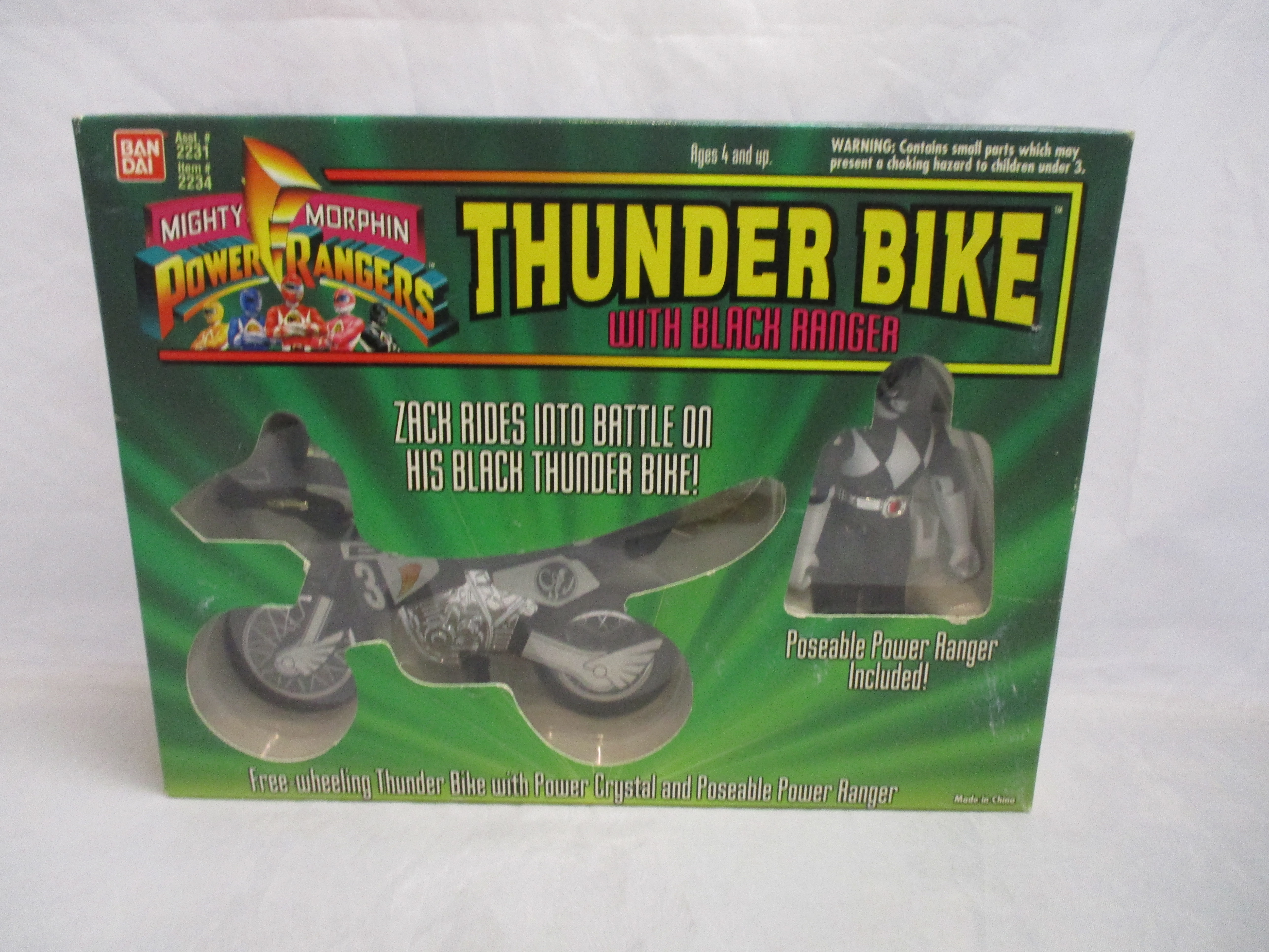 Power Rangers Thunder Bike W/ Black Ranger