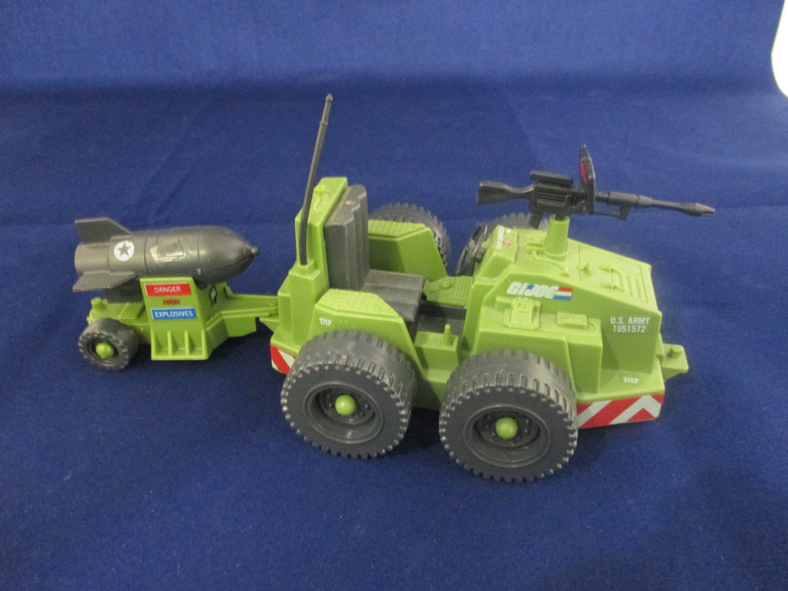 a G.I. Joe Weapon Transport vehicle, released in 1985 with Blue Prints