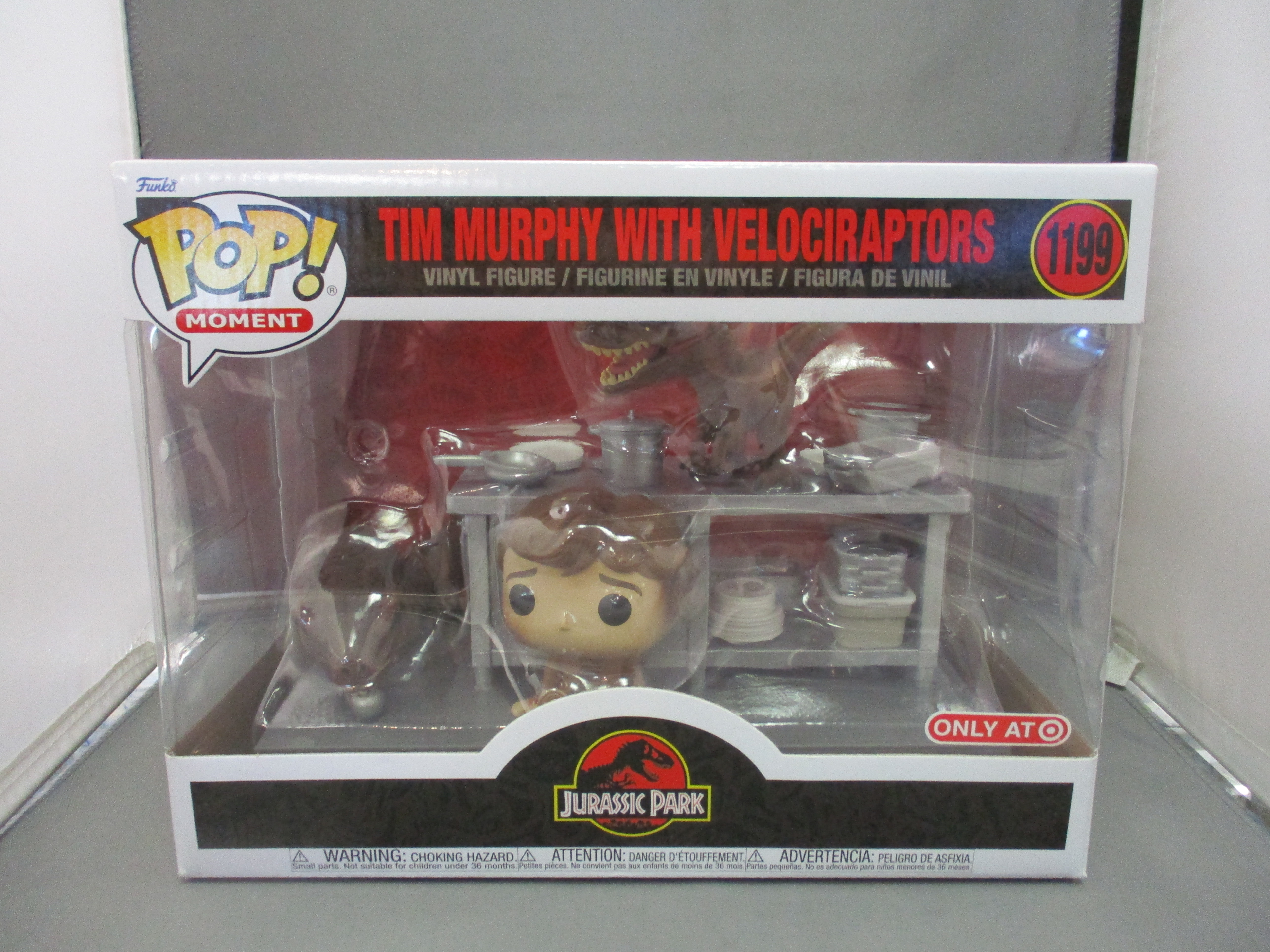 Funko Pops Moments #1199 Tim Murphy With Velociraptors