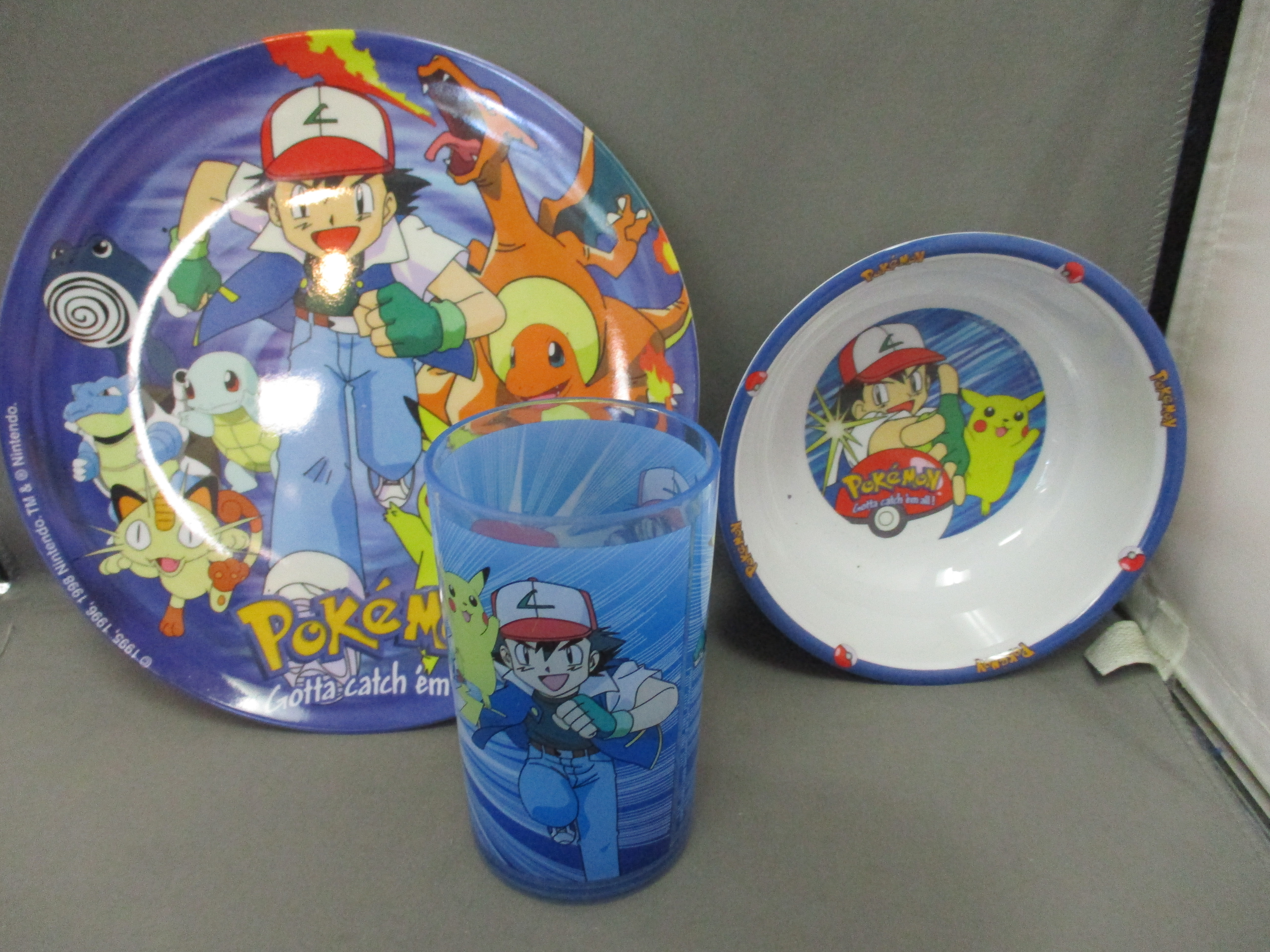 1999 Funomenon 3pc Pokemon Dinnerware