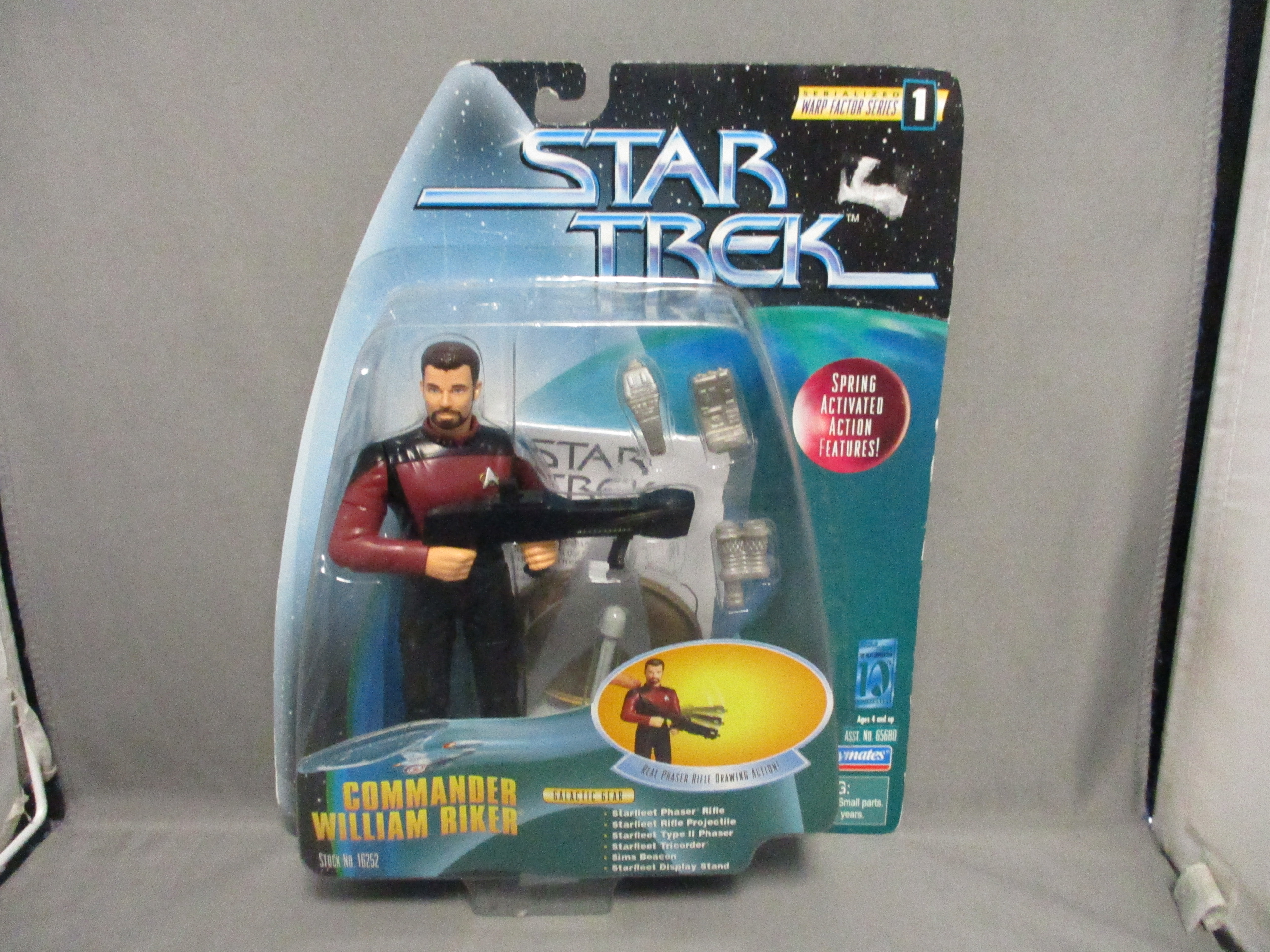 Warp Factor Series Galactic Gear Commander William Riker