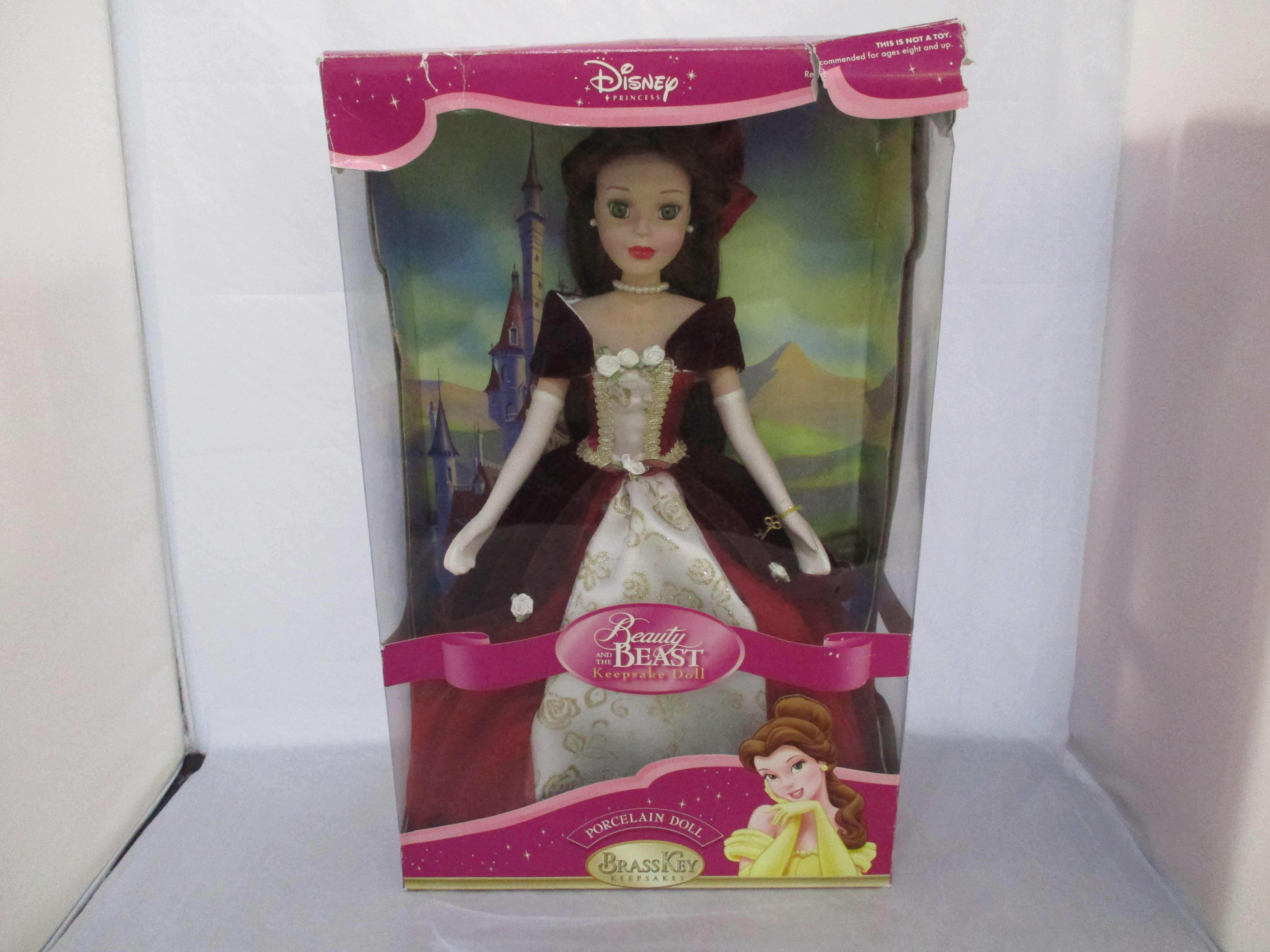 Disney Princess Porcelain Keepsake Doll Classic Collection Belle