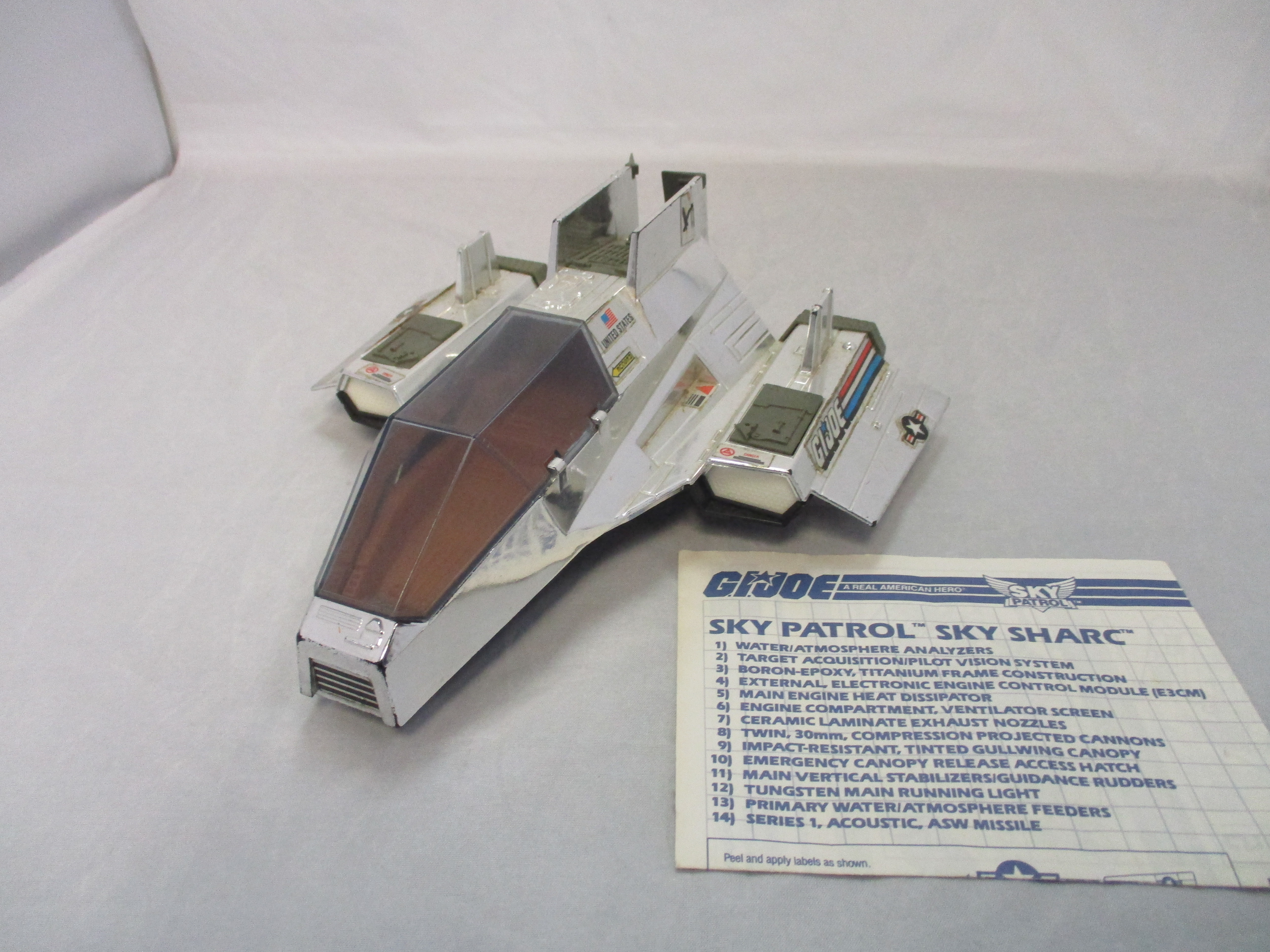 G.I. Joe Sky Sharc With Blueprints