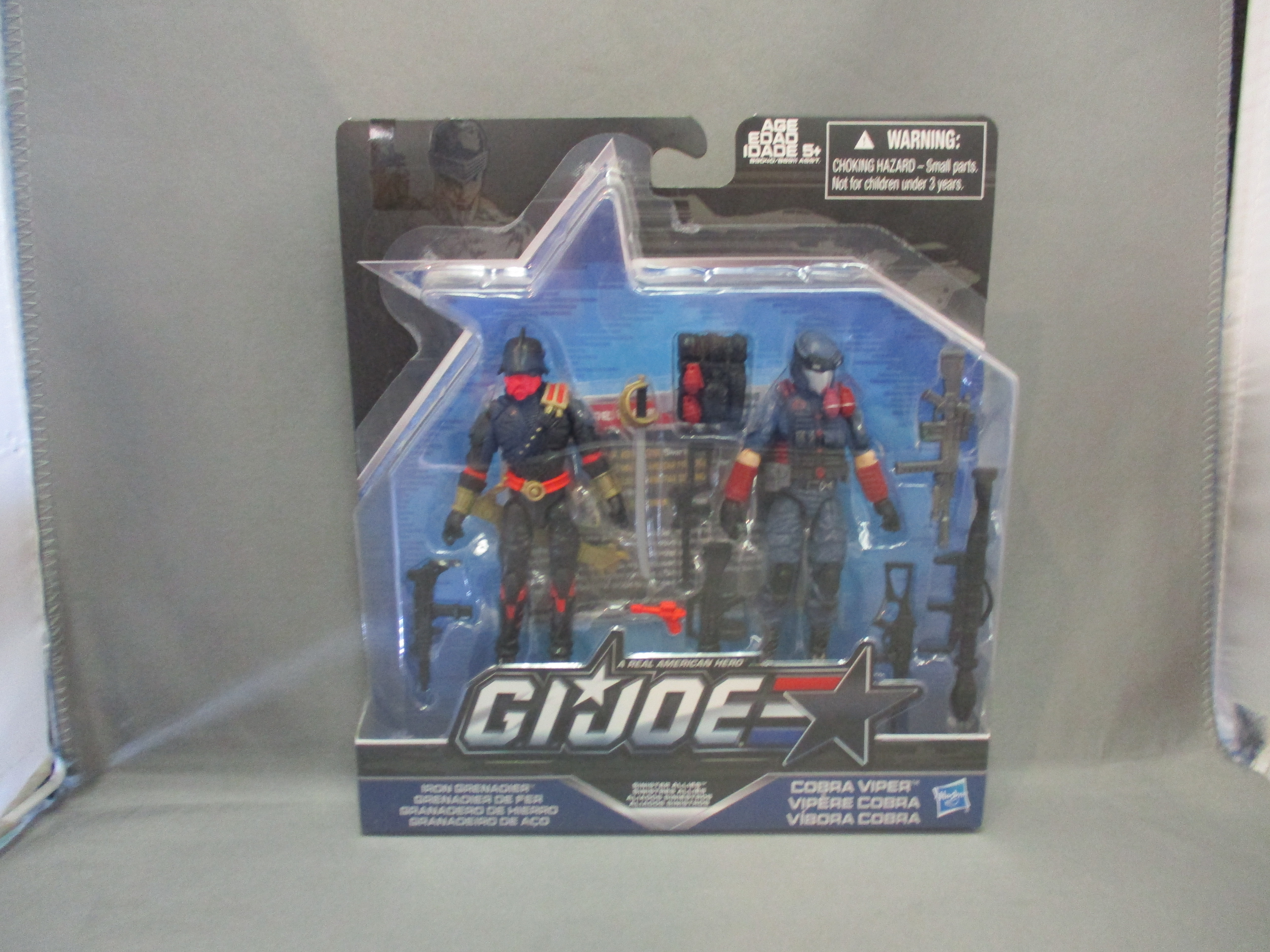 G.I. Joe 50th Anniversary Iron Grenadier & Cobra Viper