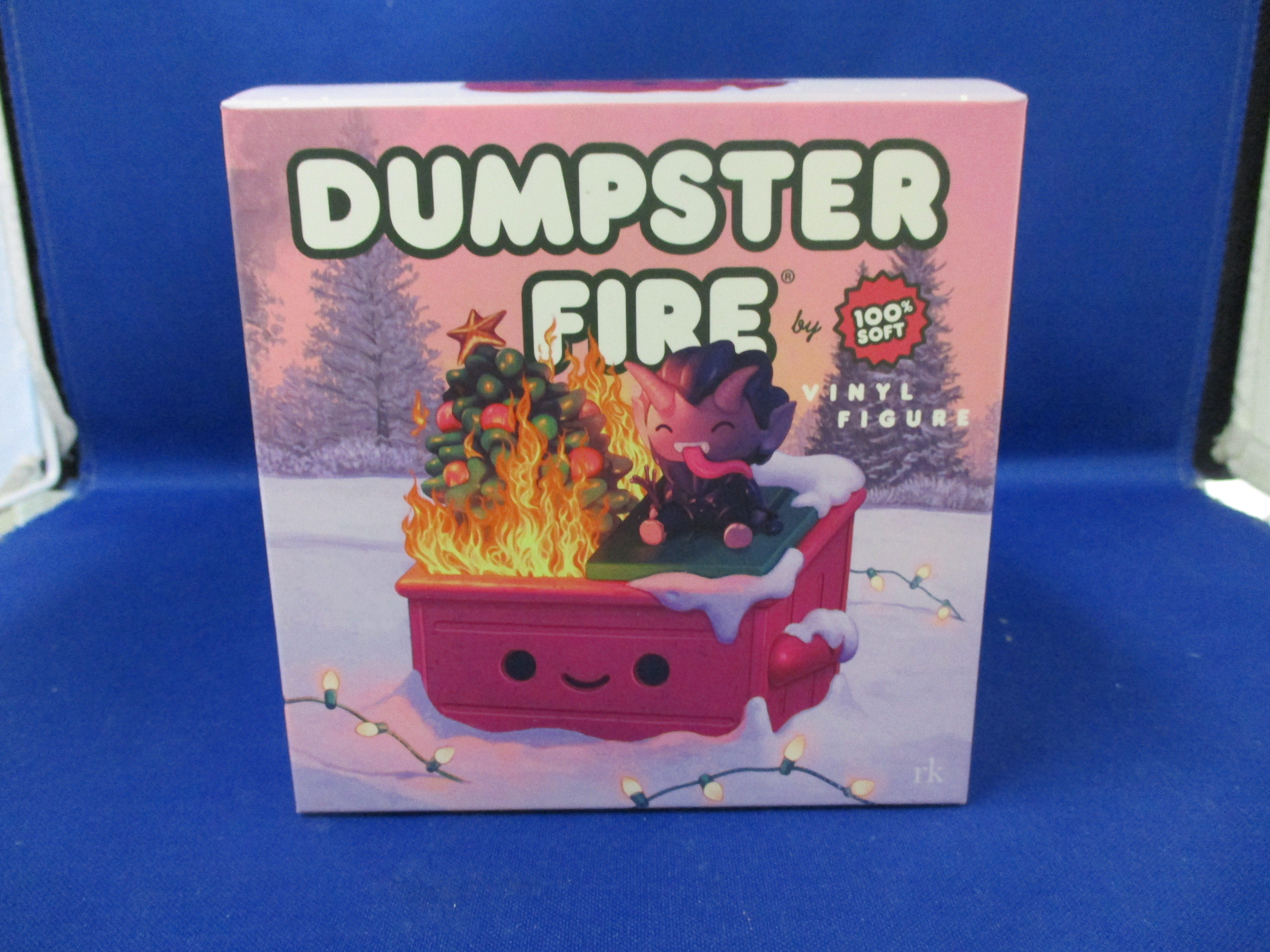 Dumpster Fire Merry Krampus Edition Vinyl Figure by 100% Soft