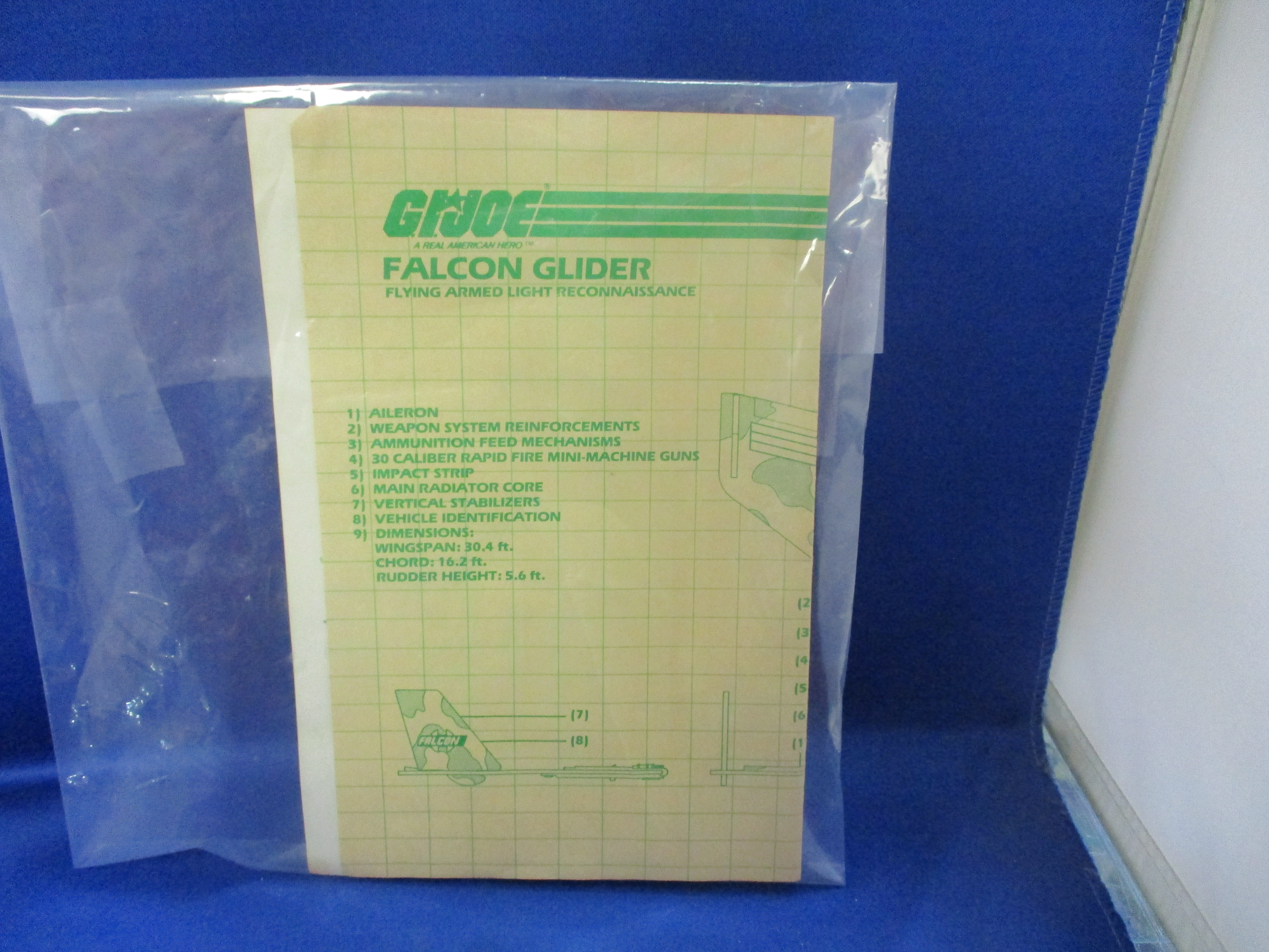 G.I. Joe Falcon Glider Blue Prints