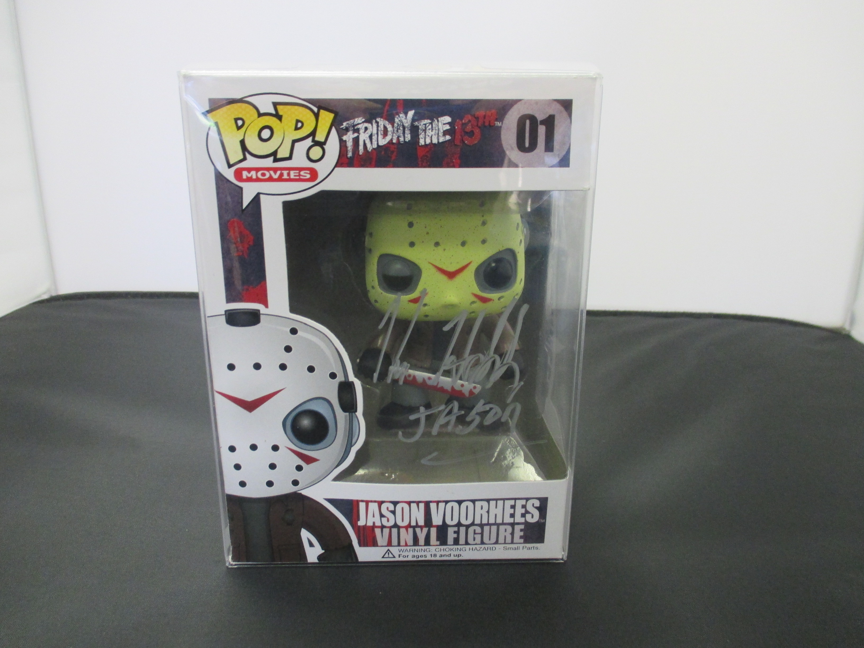 Funko Pop! Movies #01 Jason Voorhees signed by Kane Hodder - Crowemag Toys
