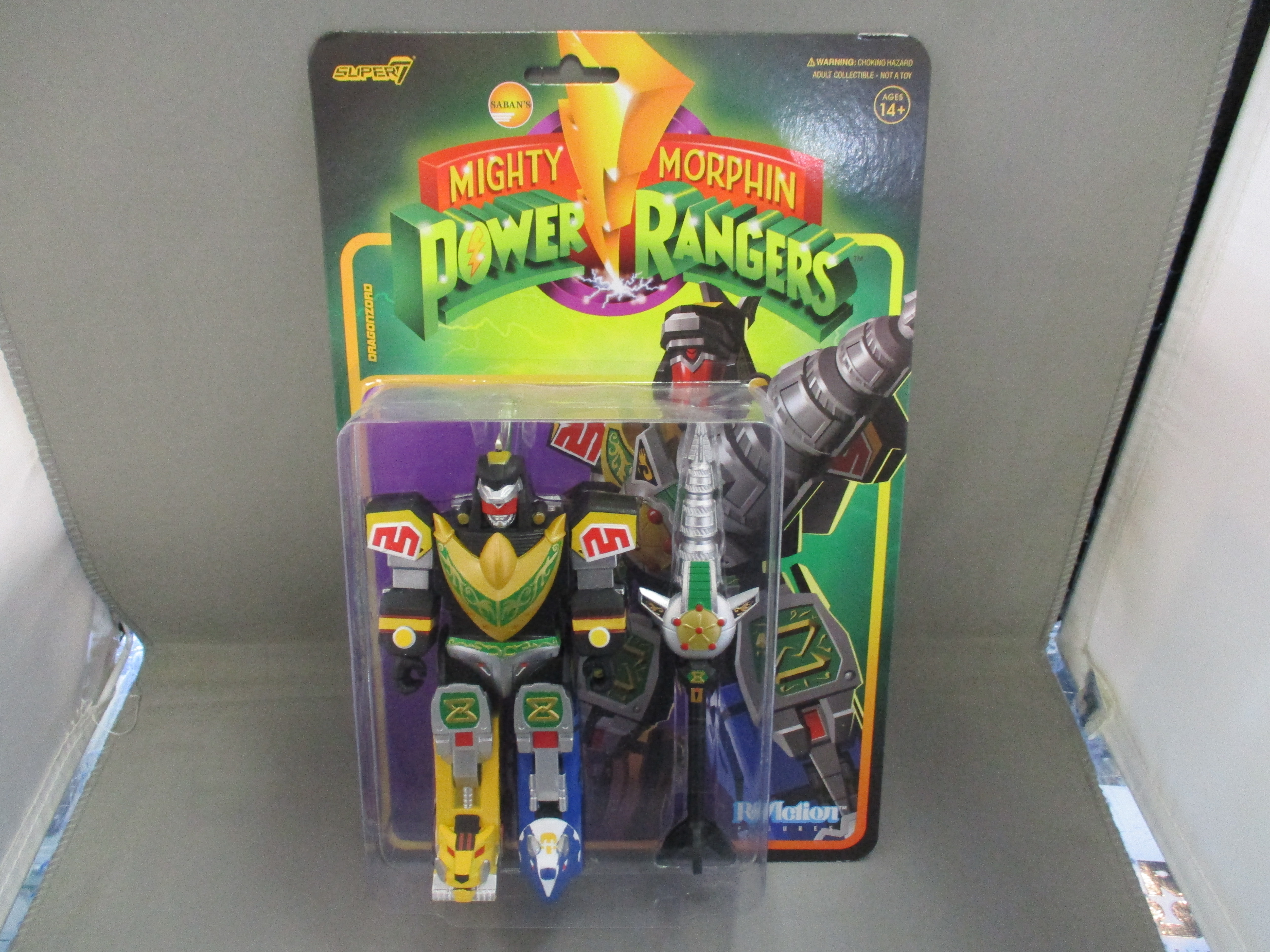 Super7 Mighty Morphin' Power Rangers ReAction Dragonzord