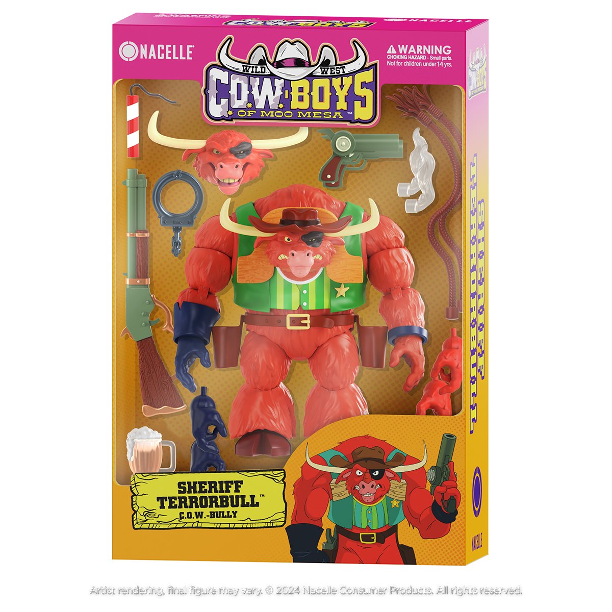 Wild West C.O.W.-Boys of Moo Mesa Sheriff Terrorbull C.O.W.- Bully by Nacelle Toys PRE-ORDER