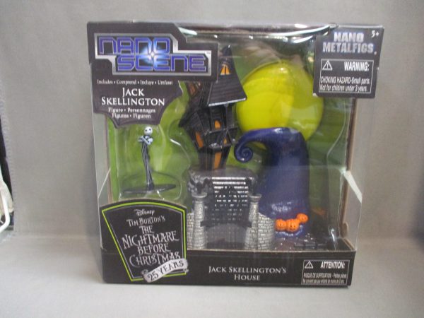 Disney Nightmare Before Christmas Nano Metalfigs Jack Skellingtons House