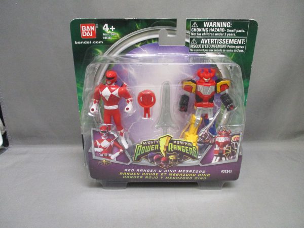 Mighty Morphin Power Rangers Red Ranger & Dino Megazord 3" figures