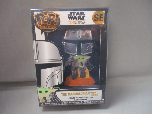 Funko Pop! Star Wars Pin SE The Mandalorian W/ Grogu