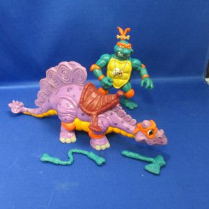 TMNT Cave Turtle Mike W/ Silly Stegosaurus