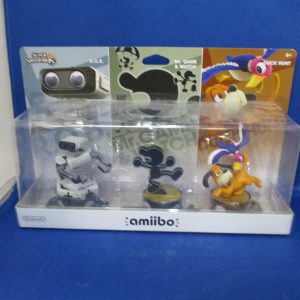 Nintendo Amiibo Super Smash Bros R.O.B., Mr. Game & Watch, Duck Hunt