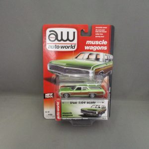 Auto World Muscle Wagons 1969 Chevy Kingswood Estate Green