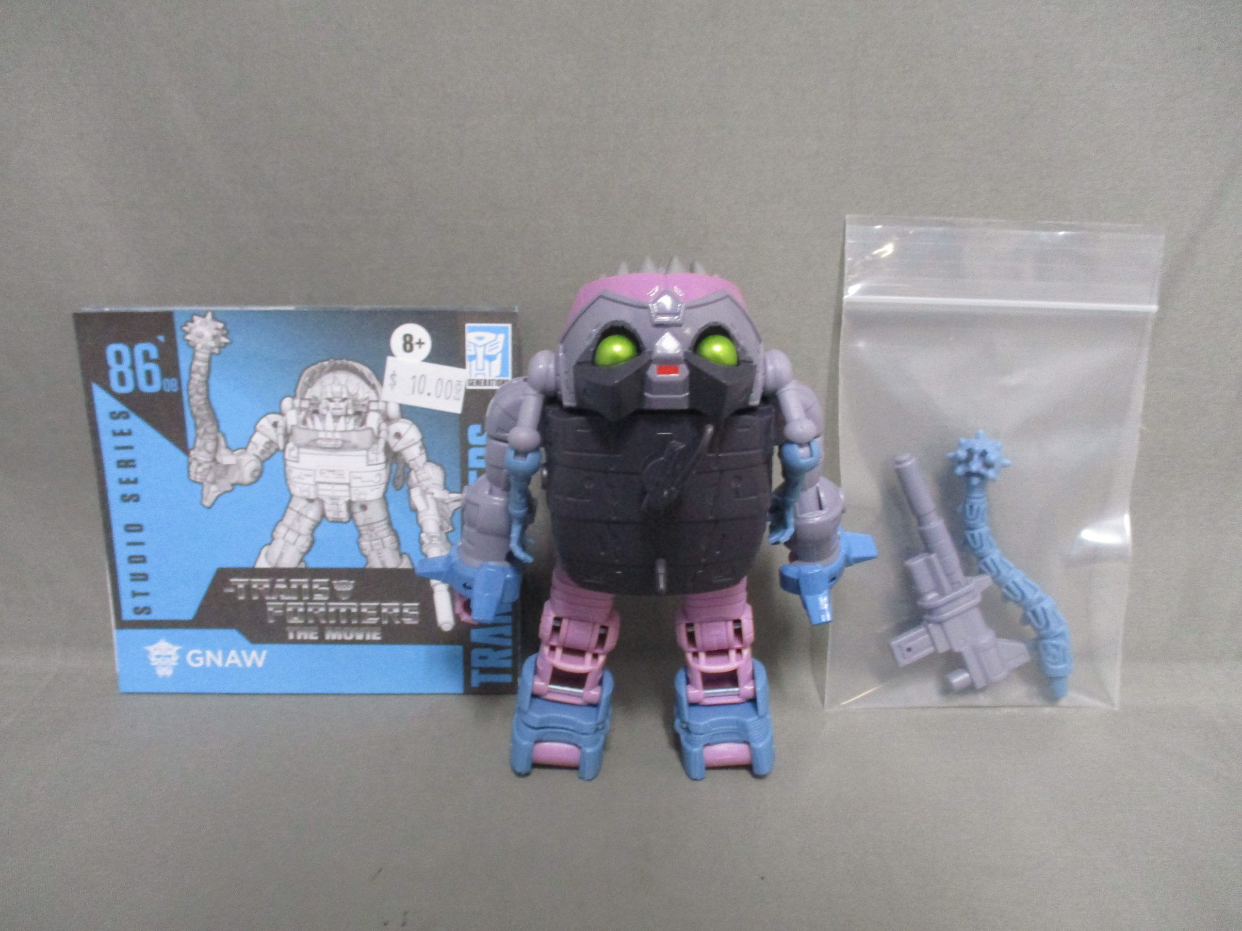 Transformers Studio Series 86 Gnaw Deluxe Class - Action Figure 11cm Con Blaster E Mazza - Giocattolo Collezionabile - 2