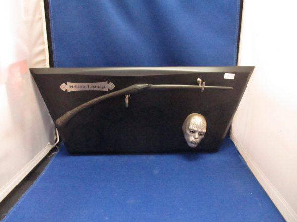Bellatrix Wand and Death Eater Mask Replica Plaque