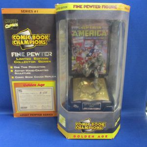 Comic Book Champions Captain America 1941 (Golden Age) Pewter Statue