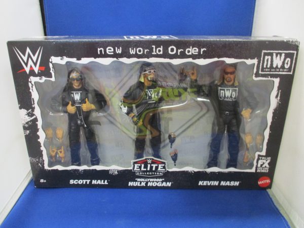 WWE Elite Collection NWO 3 Pack Scott Hall & "Hollywood" Hulk Hogan & Kevin Nash
