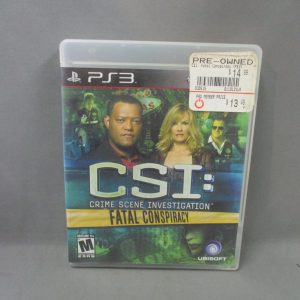 Sony Playstation 3 CSI: Fatal Conspiracy