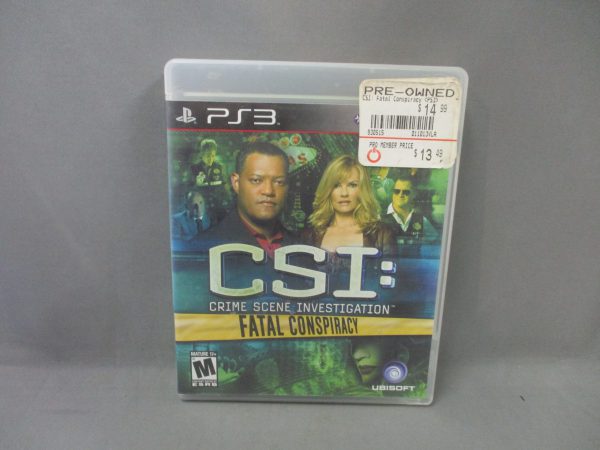 Sony Playstation 3 CSI: Fatal Conspiracy