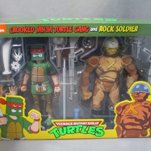 NECA TMNT Crooked Ninja Turtle Gang and Rock Soldier