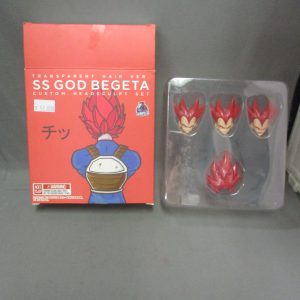 Demoniacal Fit Dragonball SS God Begeta Transparent Hair Version Custom Headsculpt Set