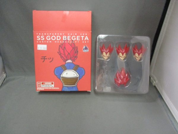 Demoniacal Fit Dragonball SS God Begeta Transparent Hair Version Custom Headsculpt Set