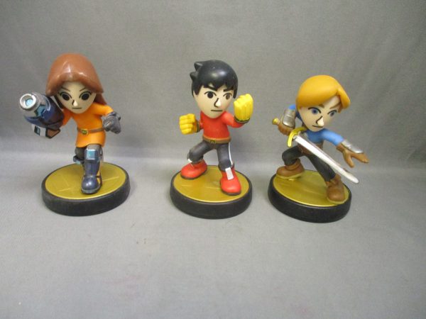 Amiibo Super Smash Bros. Mii Gunner, Brawler, Sword Fighter