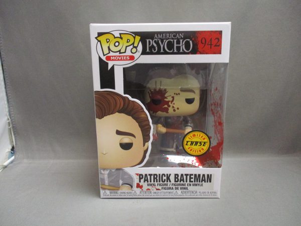 Funko POP! Movies #942 Patrick Bateman W/ Axe (Bloody) - Chase