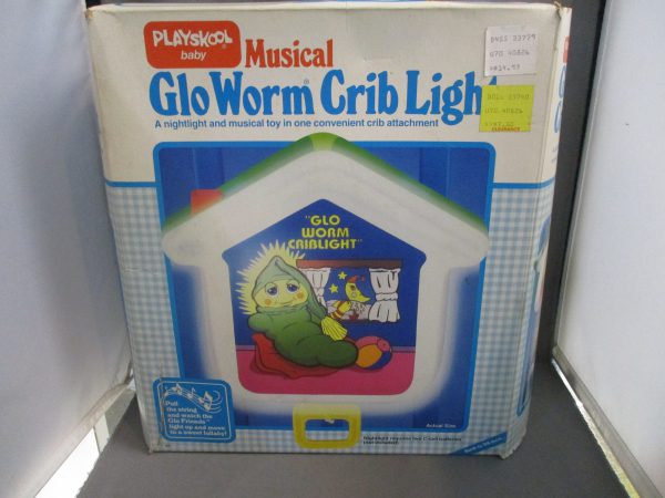 1985 Playskool Musical Glo Worm Crib Light