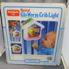 1985 Playskool Musical Glo Worm Crib Light