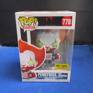 Funko POP! Movie #778 Pennywise with Skateboard (Hot Topic Exclusive)