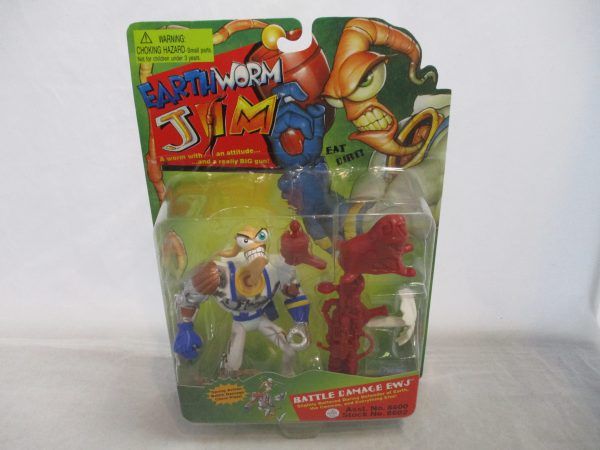 Earthworm Jim Battle Damage EWJ red accessories