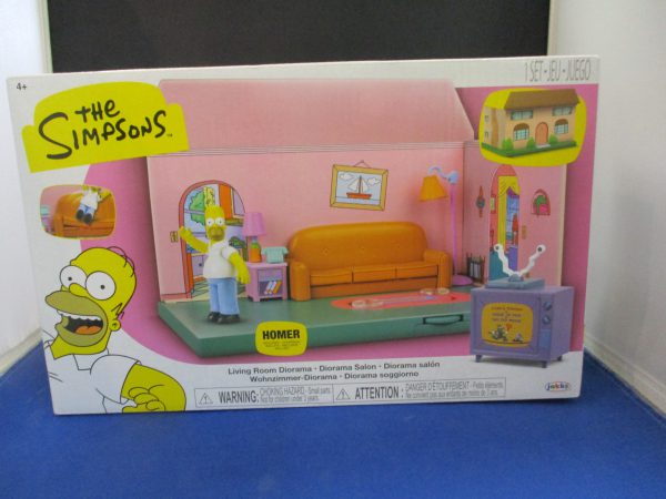 The Simpsons Homer with Living Room Diorama