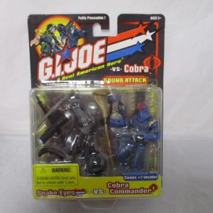 G.I. Joe vs Cobra Snake Eyes vs Cobra Commander 2-Pack
