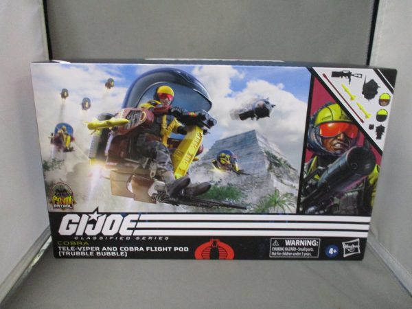 G.I. Joe 6" Classified Series Tele-Viper & Cobra Flight Pod (trouble bubble)
