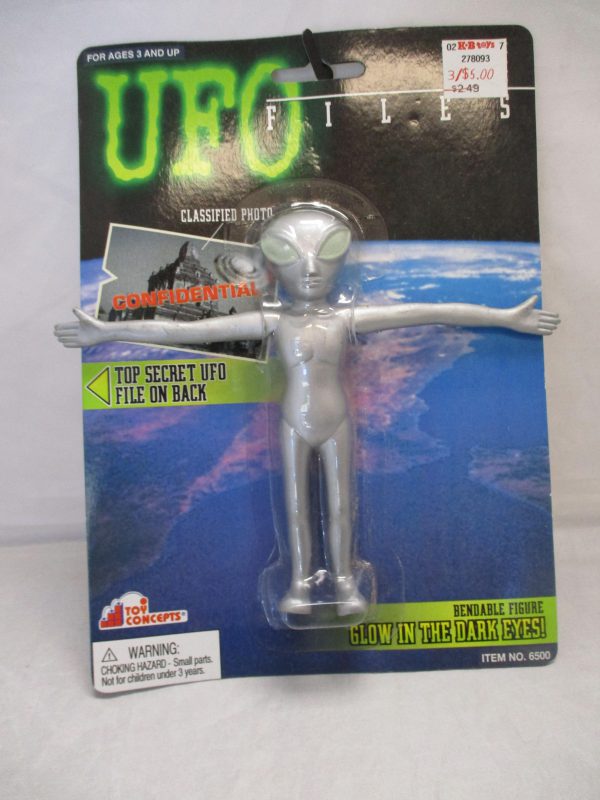Toy Concepts UFO Files Glow in the Dark Grey Alien